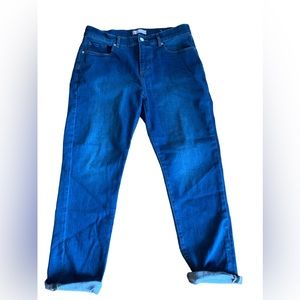 LOFT‎ Girlfriend Jeans Size 8/29 Petite Dark Wash